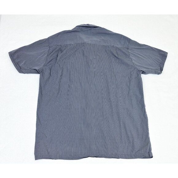 Vintage 90s Levi's Silvertab Shirt Large Grey Button Front Pocket Stripe - Picture 2 of 7